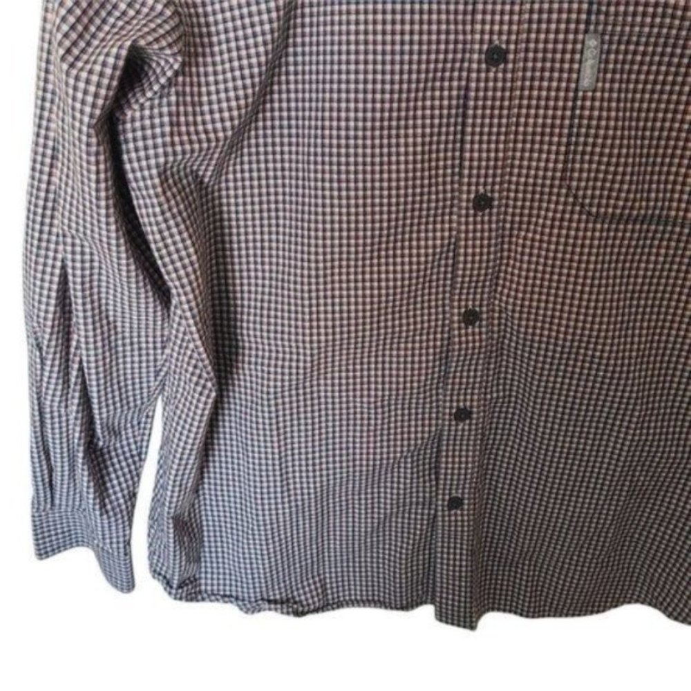 Columbia Men’s Rapid Rivers Long Sleeve Shirt Plaid L Large 100% Cotton Button - Picture 6 of 9